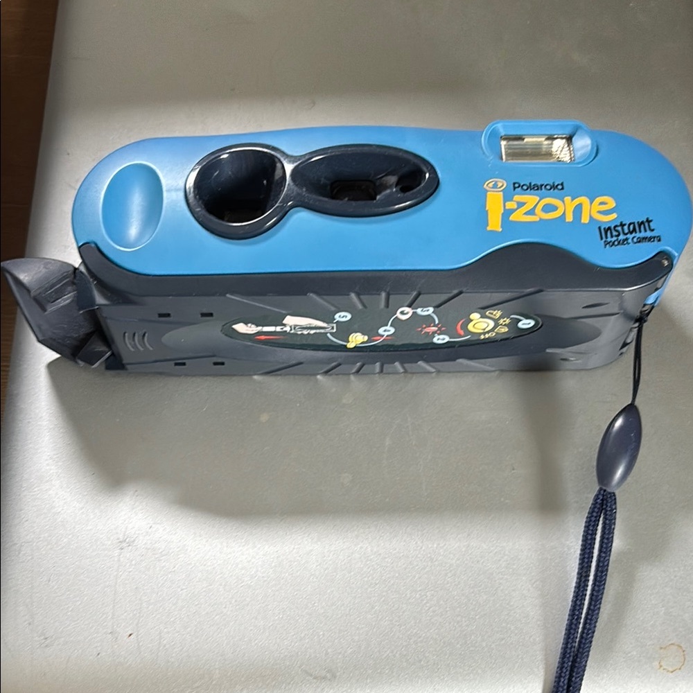 Polaroid i-Zone Instant Camera in Blue and Black